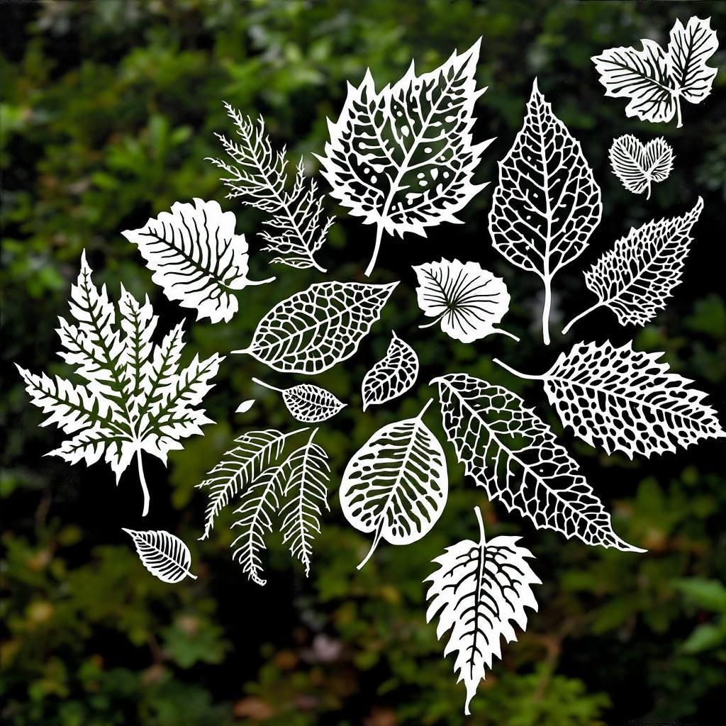 leaf stencil